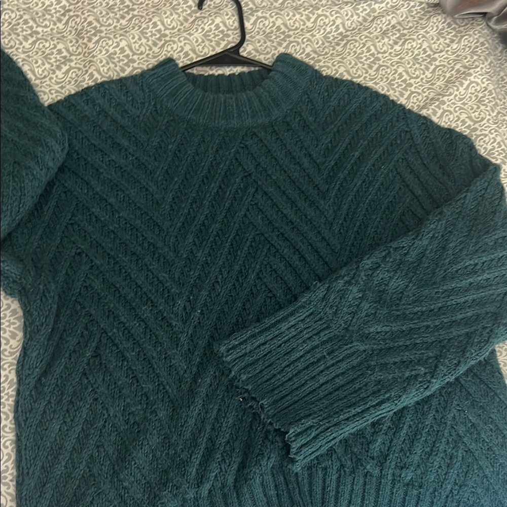 a new day teal Crew Neck Sweater